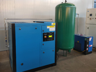 一臺22kW小型空壓機的安裝案例