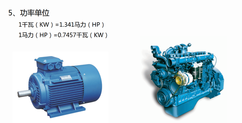 空壓機功率單位換算